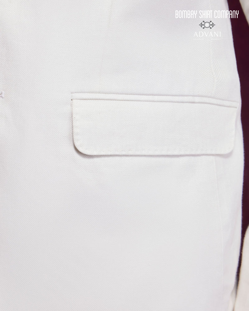 BSC x ALB | Encore 100% Linen Notched Collar Blazer - Cream