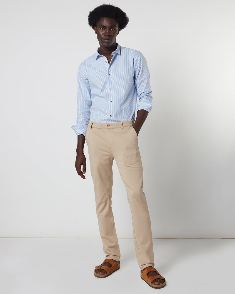 How To Wear Cream Pants - He Spoke Style