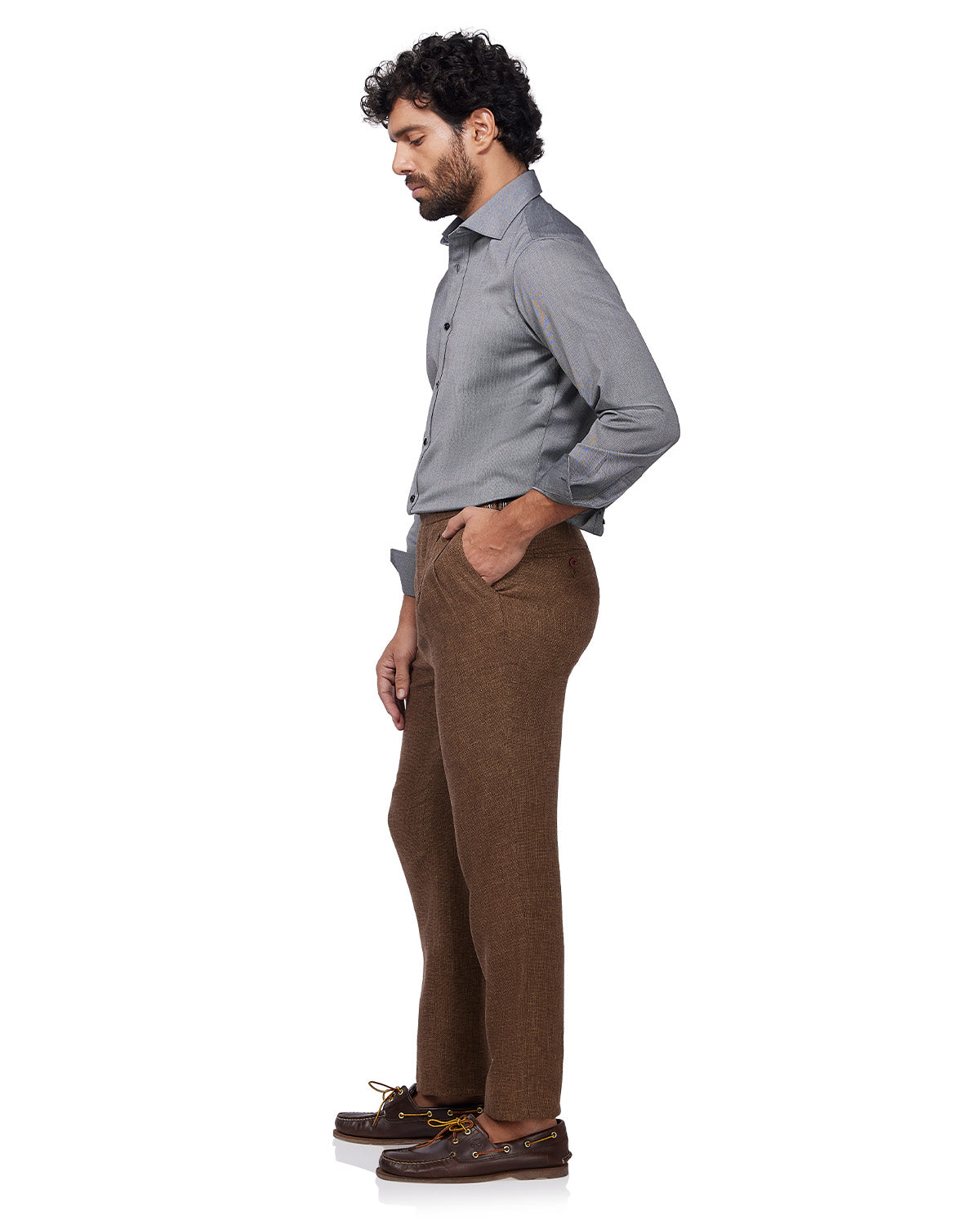 Japanese Stretch Oxford Shirt - Grey