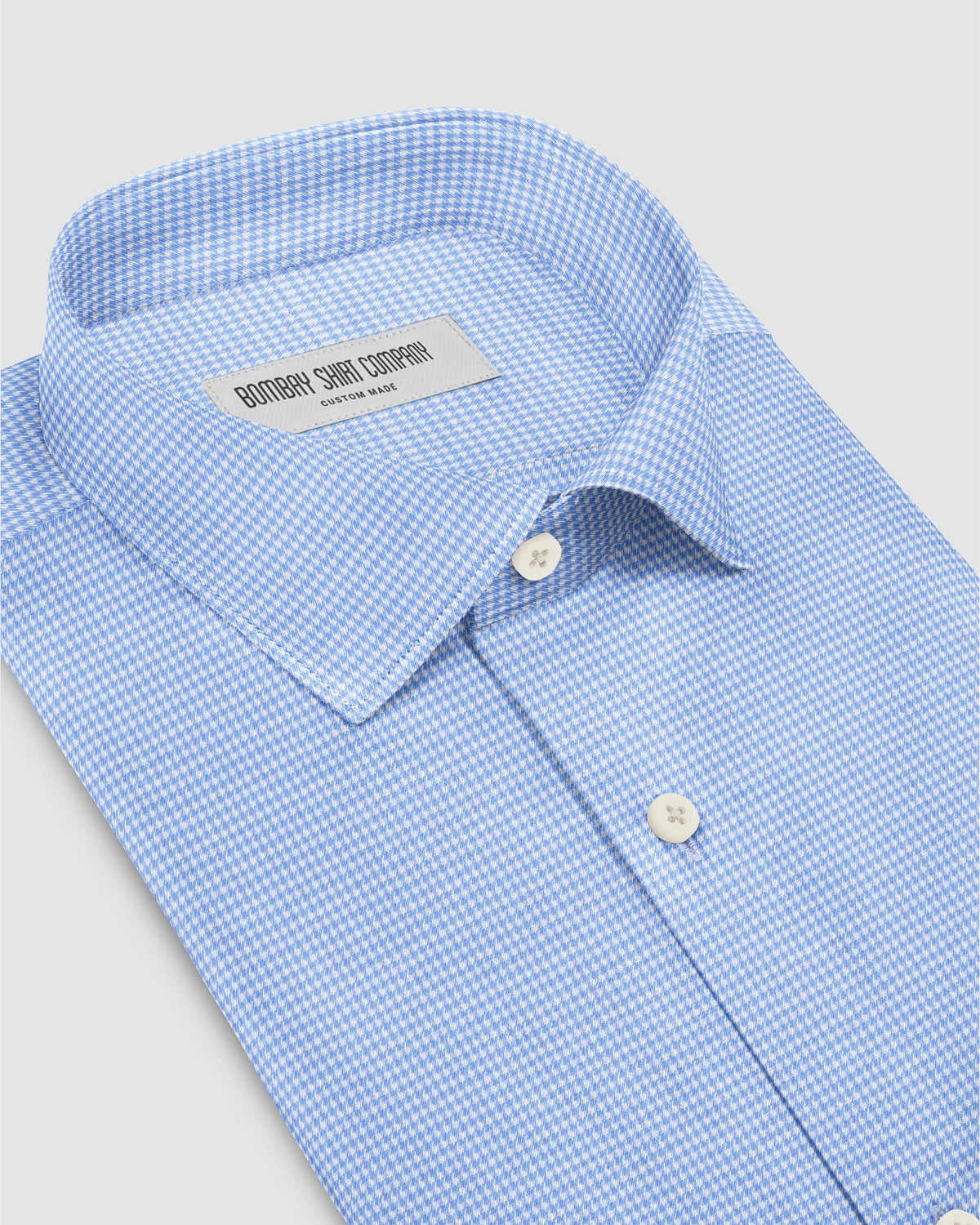 Montclair Twill Checked Shirt - Blue & White