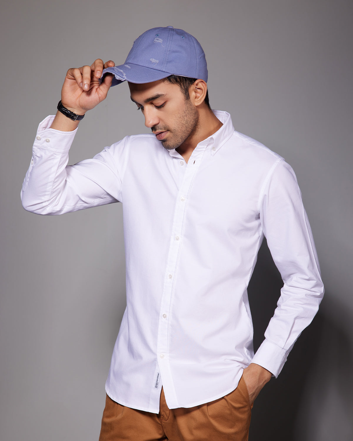 Soft White Washed Oxford Shirt