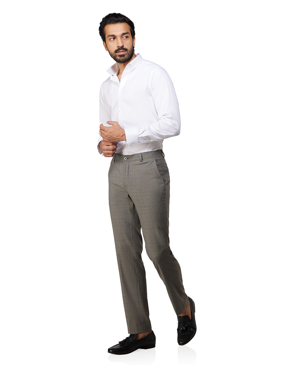 Wrinkle-Free Oxford Shirt - White