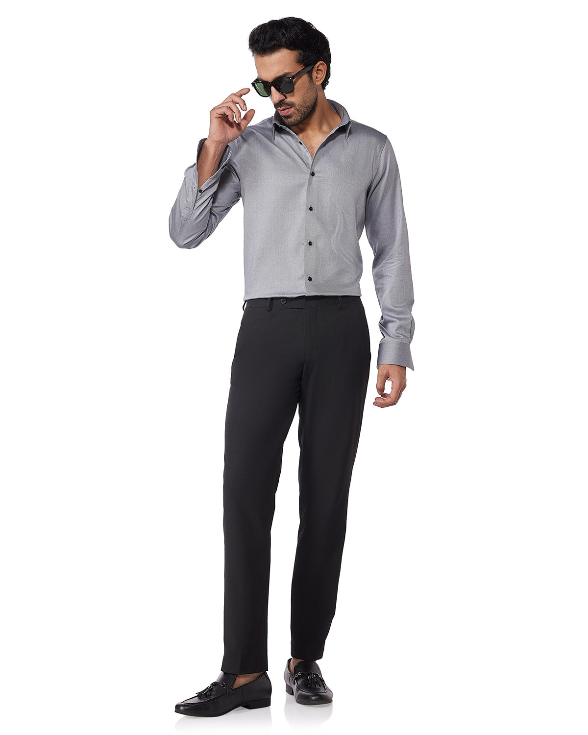 Cotton Twill Shirt - Grey
