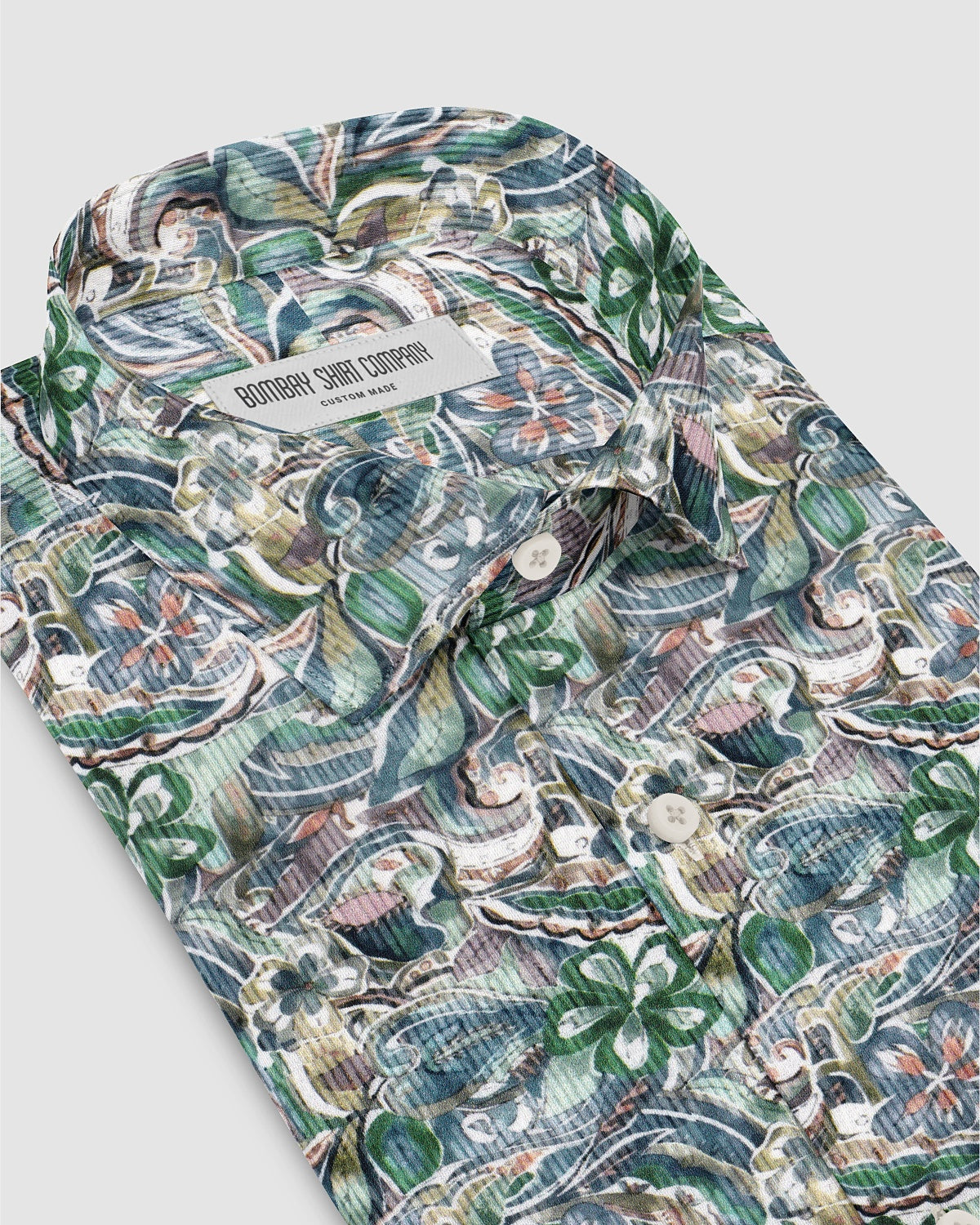 Edenblur Cotton Silk Printed Shirt - Multicoloured
