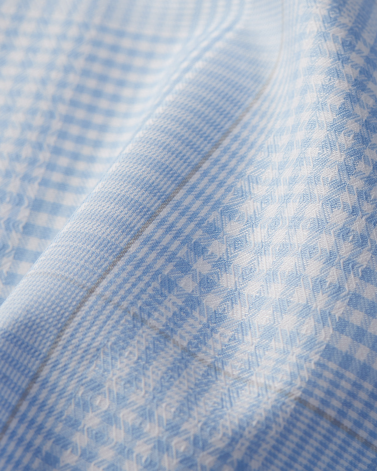 Bellwether Dobby Checked Shirt - Blue