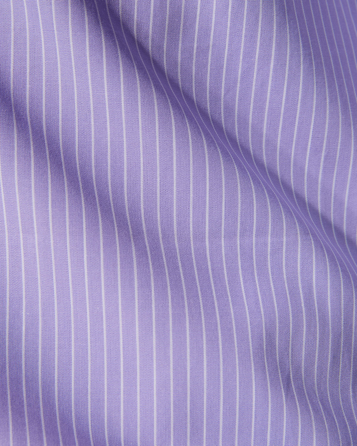 Cotton Striped Shirt - Purple & White