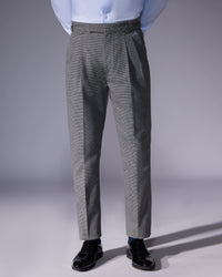 Vertex Houndstooth Neapolitan Pants - Dark Grey