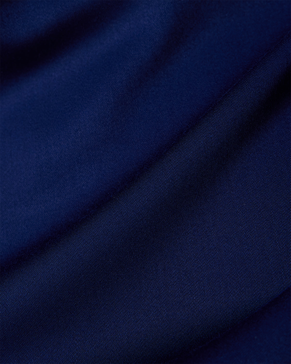 Wrinkle-Free Stretch Satin Shirt - Navy