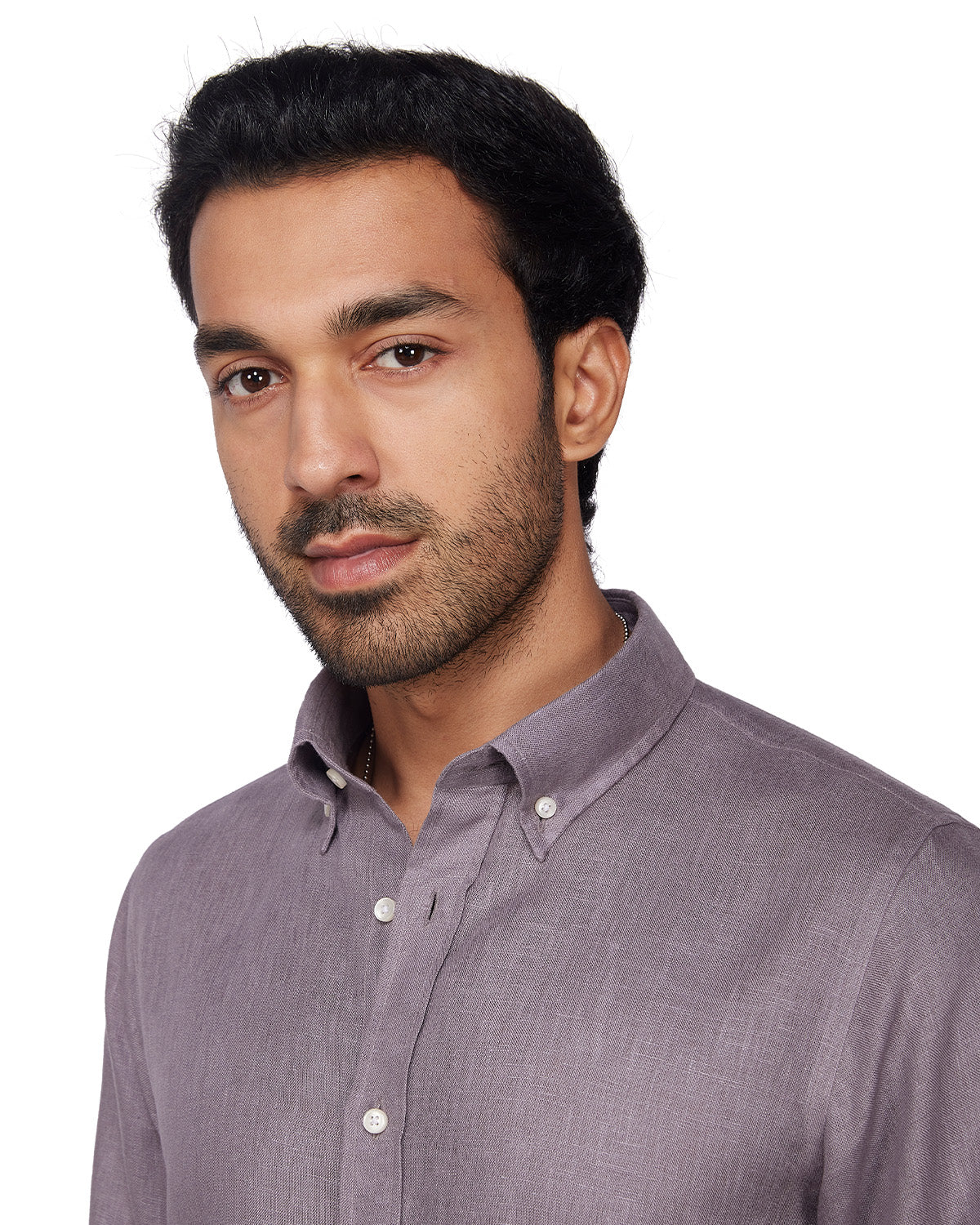 100% Linen Shirt - Taupe