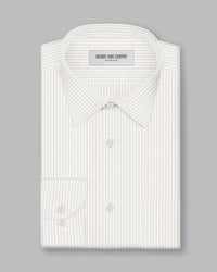 Marvella Oxford Pinstriped Shirt - Beige