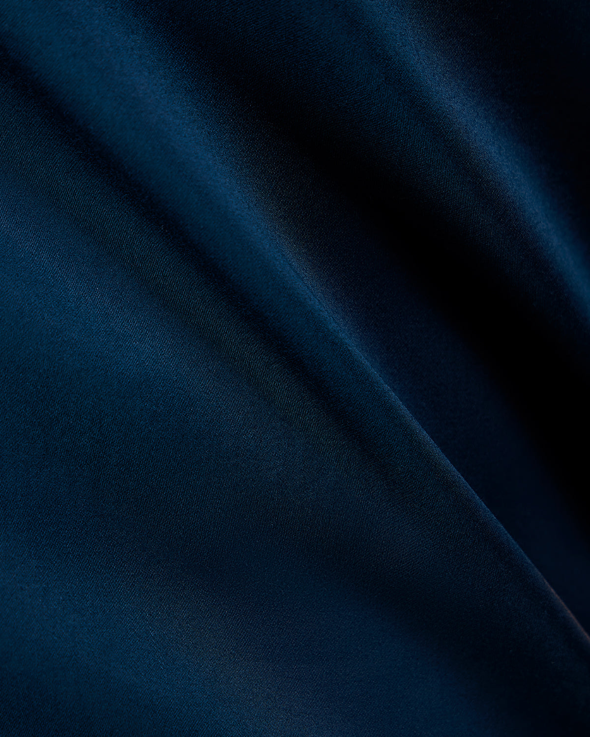 Reverie Satin Shirt - Teal Blue