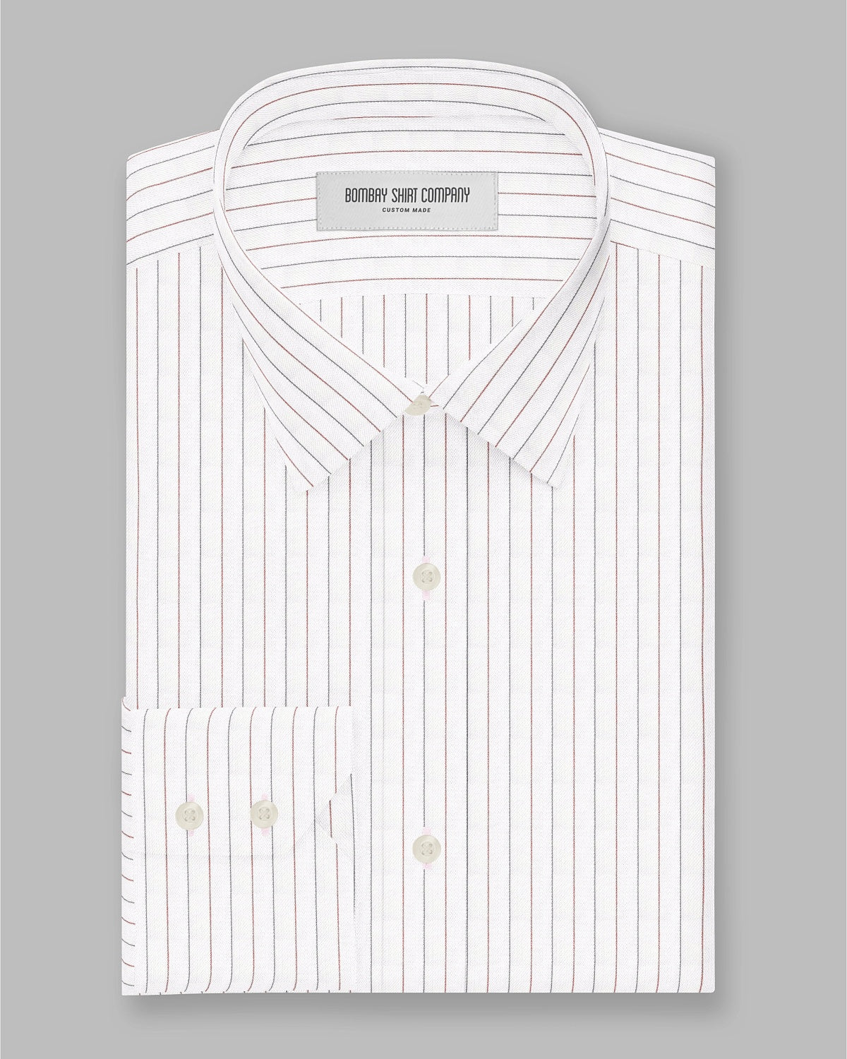 Silverstone Dobby Striped Shirt - Red & Grey
