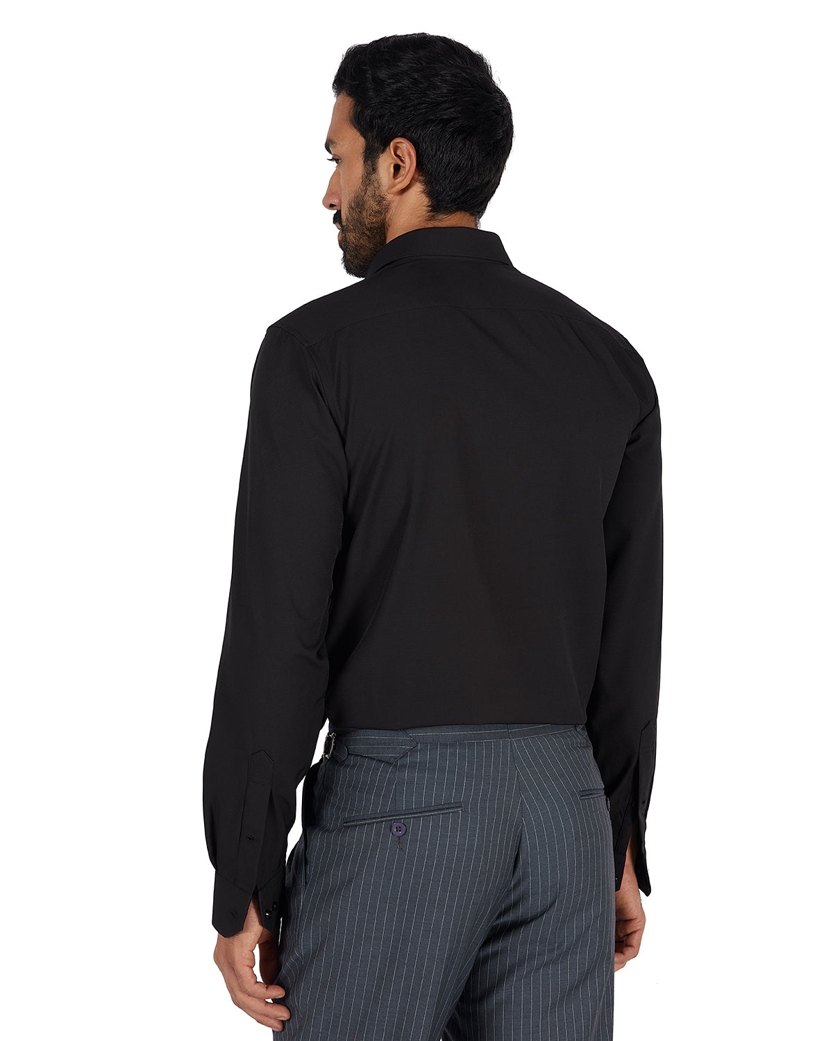 Stretch Dobby Shirt - Black