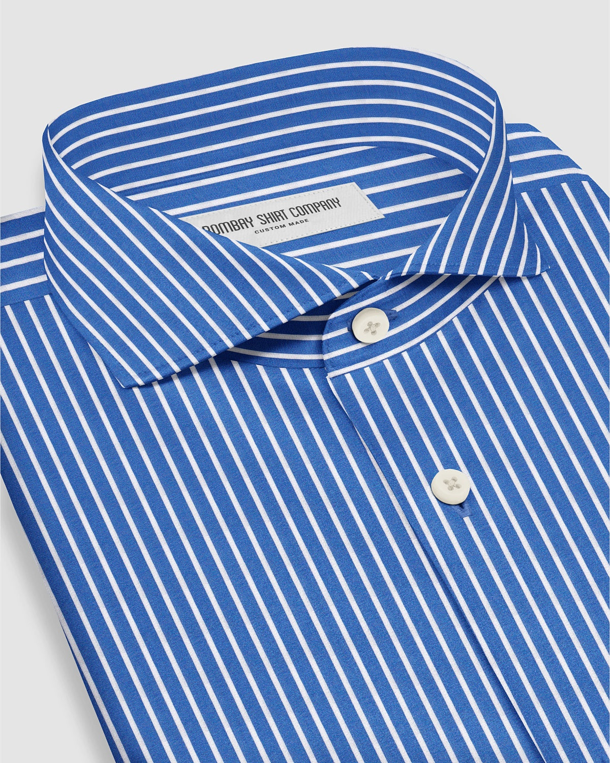 Aquarius Poplin Striped Shirt - Blue & White
