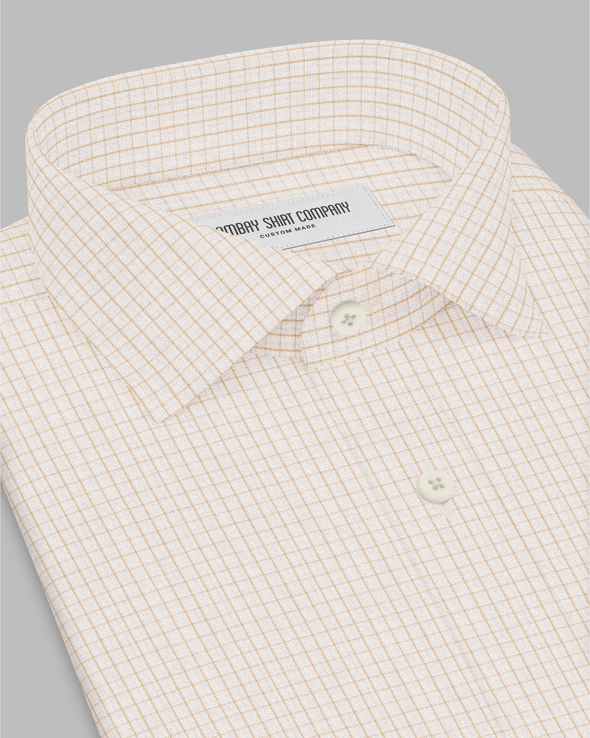 Marvella Oxford Graph Checked Shirt - Beige