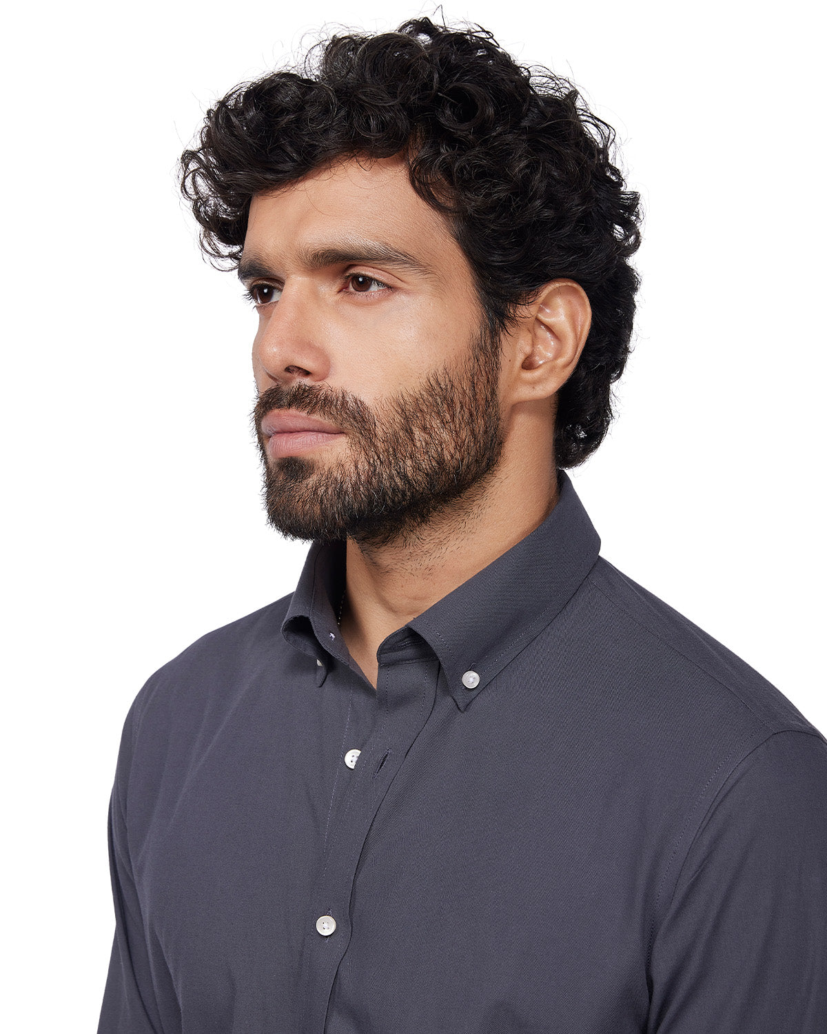 Japanese Poplin Shirt - Charcoal