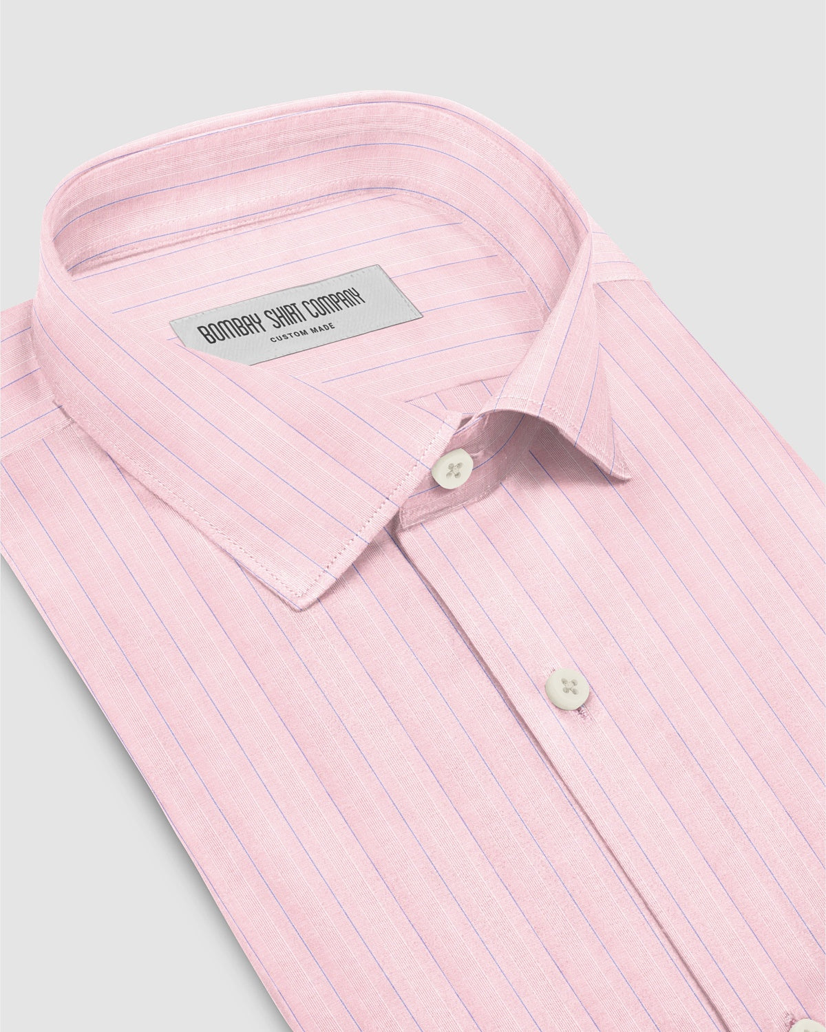 Oberon Twill Striped Shirt - Pink & Blue