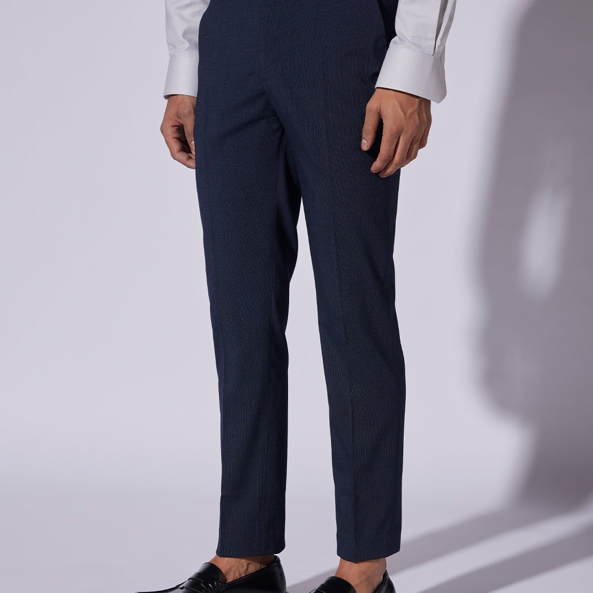 Apollo Stretch Checked Dress Pants Navy – Bombay Shirt Company