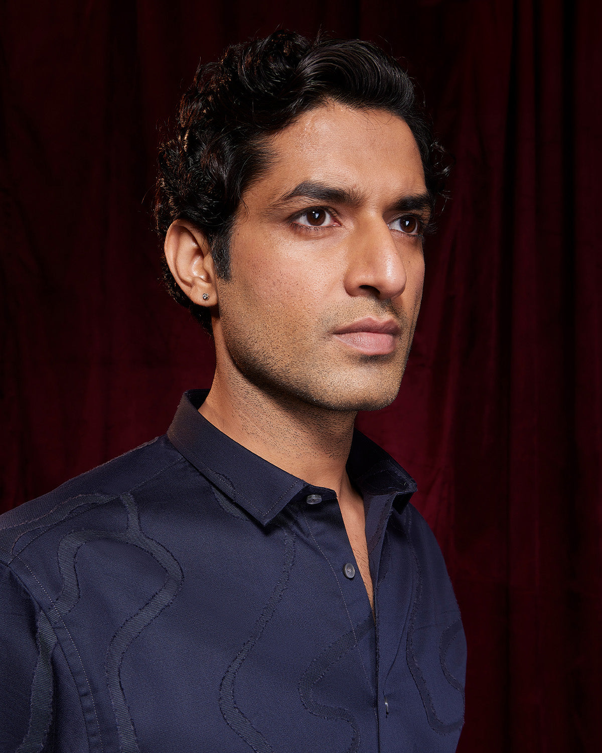 BSC x ALB | Boulevard Jacquard Shirt - Navy