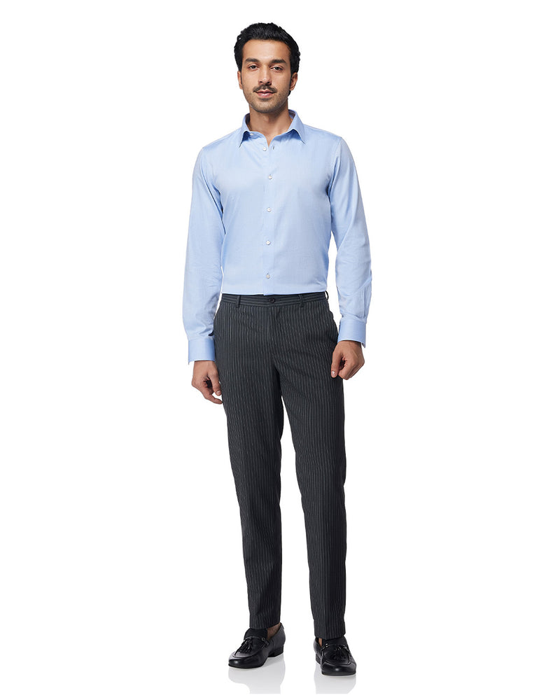 Orbis Striped Stretch Dress Pants - Black
