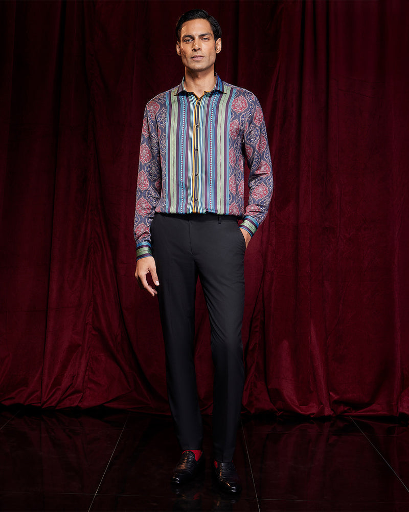 BSC x ALB | Bellini Vegan Silk Floral Printed Shirt - Multi