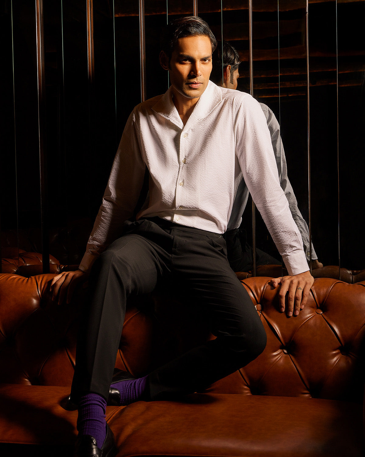 BSC x ALB | Lumiere Seersucker Shirt - White