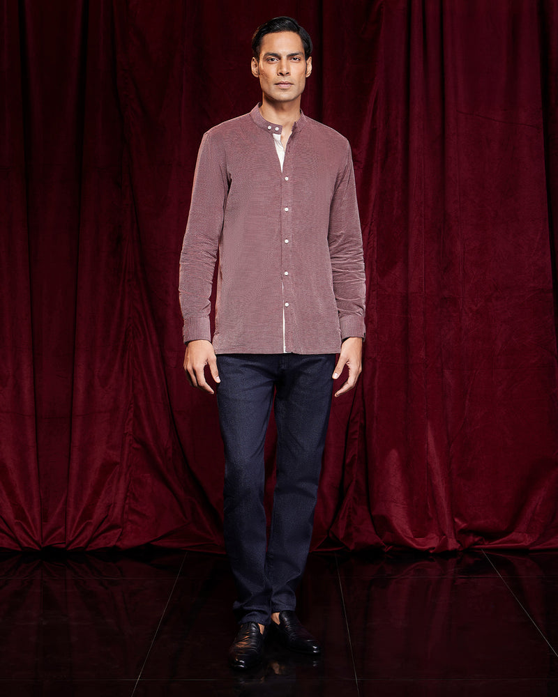 BSC x ALB | Groove Corduroy Shirt - Maroon