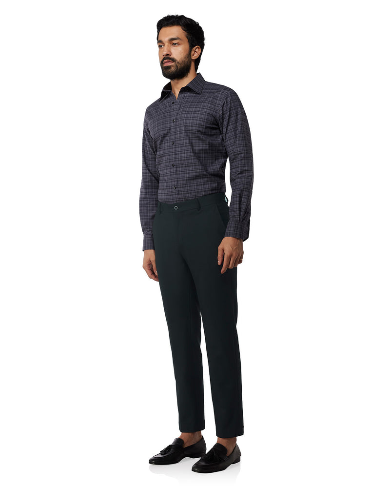 Legato Striped 4-Way Stretch Dress Pants - Black