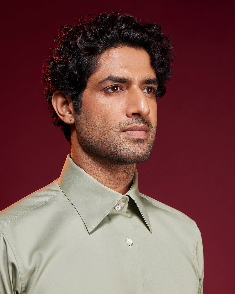 BSC x ALB | Gatsby Shirt - Metallic Green