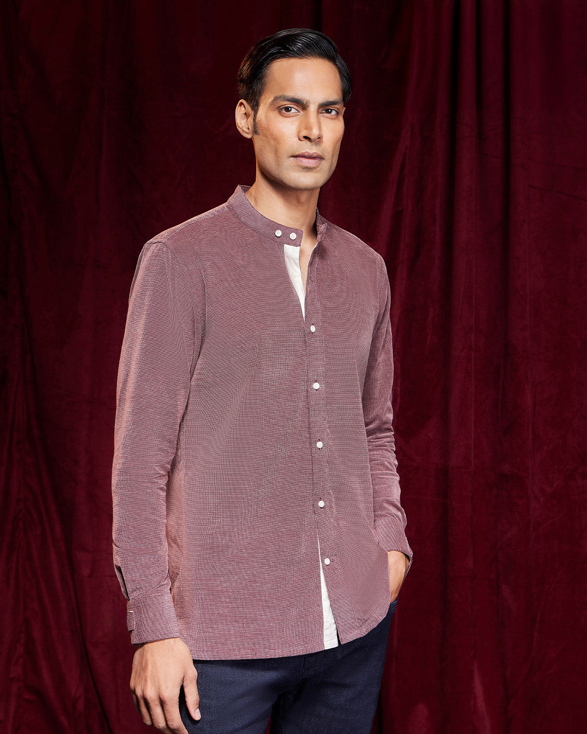 BSC x ALB | Groove Corduroy Shirt - Maroon