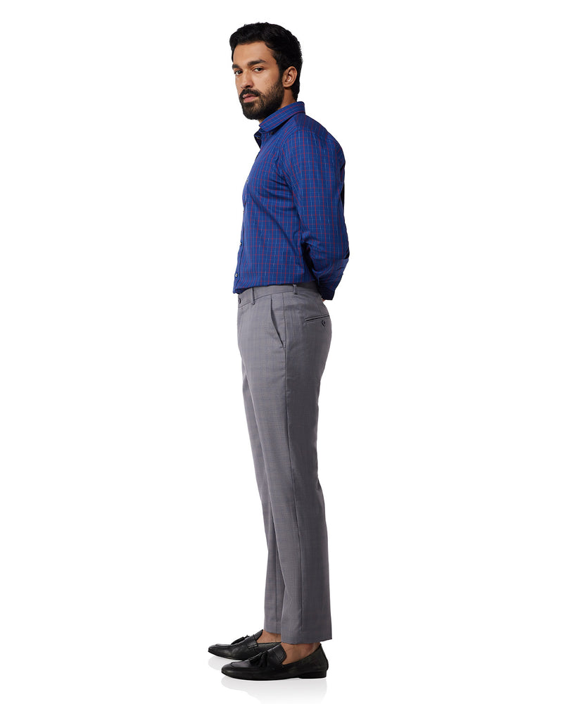 Corsair Checked Dress Pants - Grey
