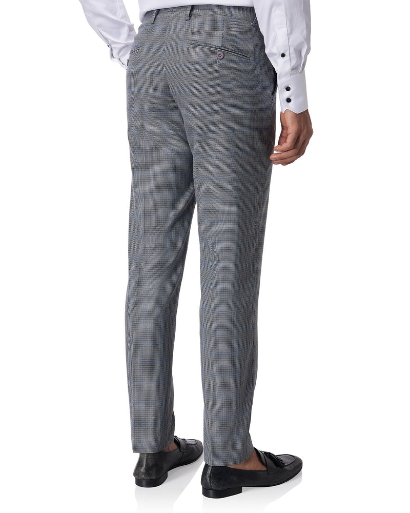 Fluence Stretch Houndstooth Dress Pants - Grey