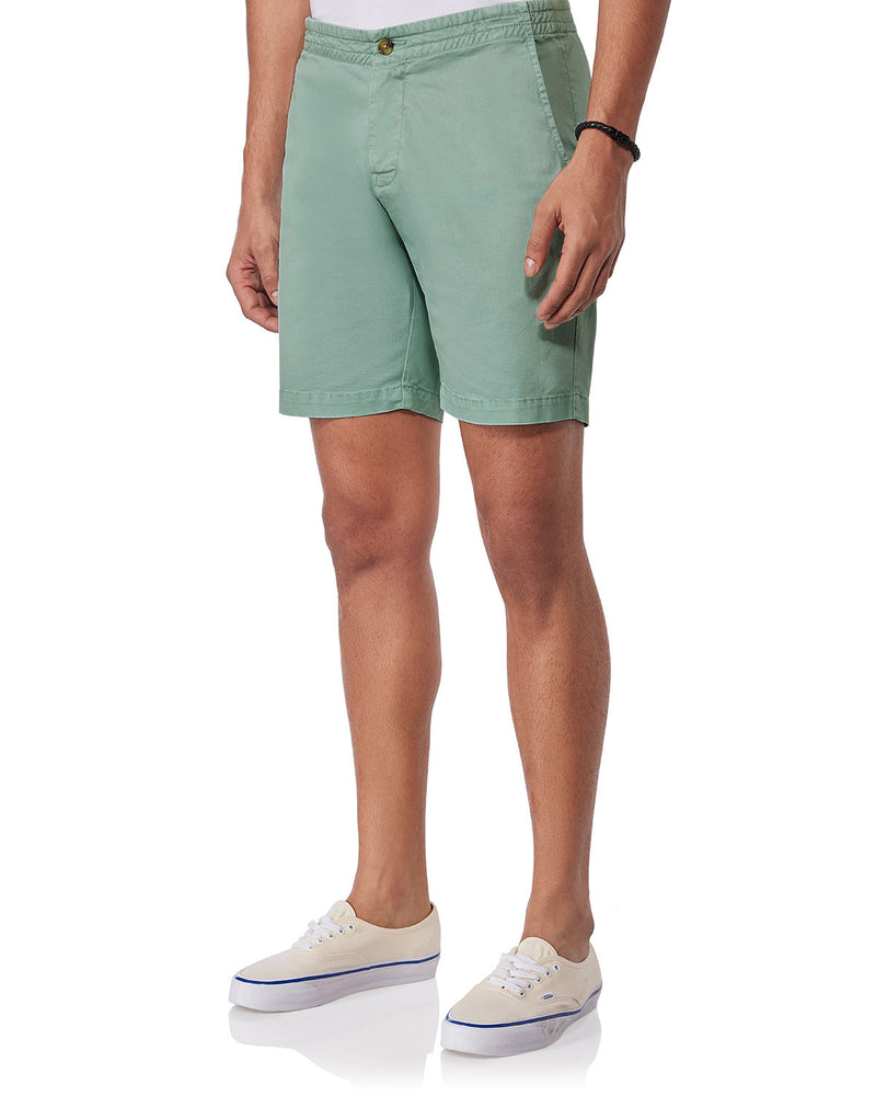 Urban Stretch Washed Shorts - Light Green