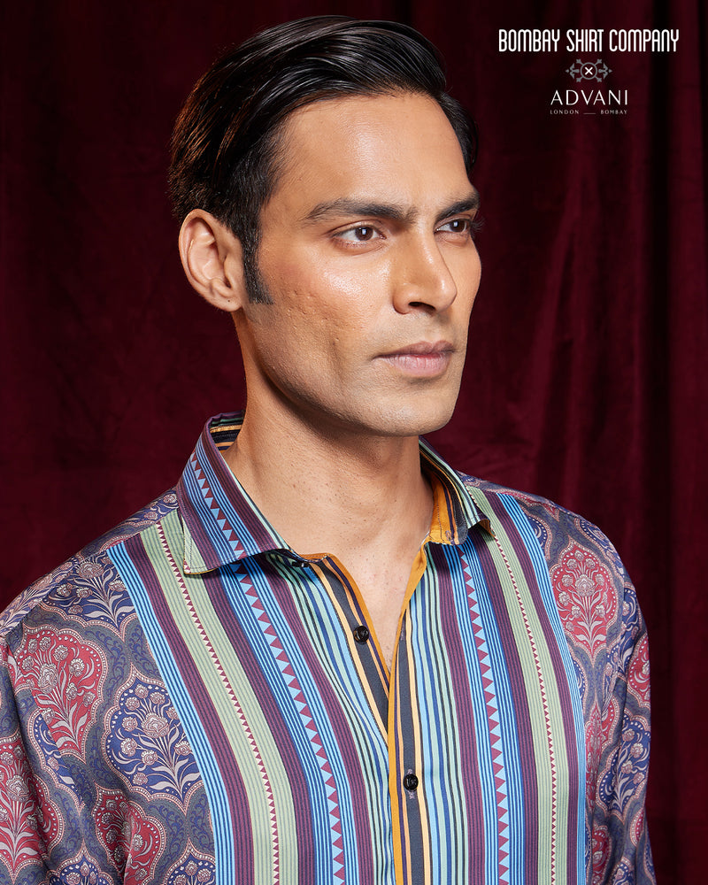 BSC x ALB | Bellini Vegan Silk Floral Printed Shirt - Multi