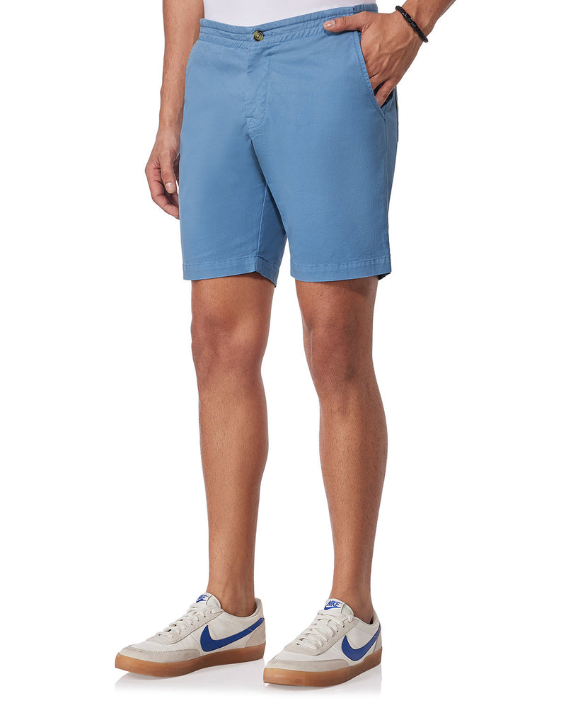 Urban Stretch Washed Shorts - Light Blue