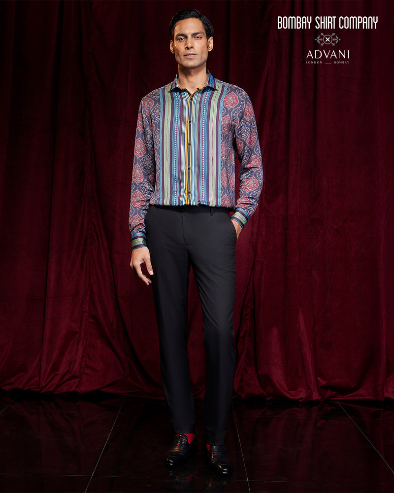 BSC x ALB | Bellini Vegan Silk Floral Printed Shirt - Multi