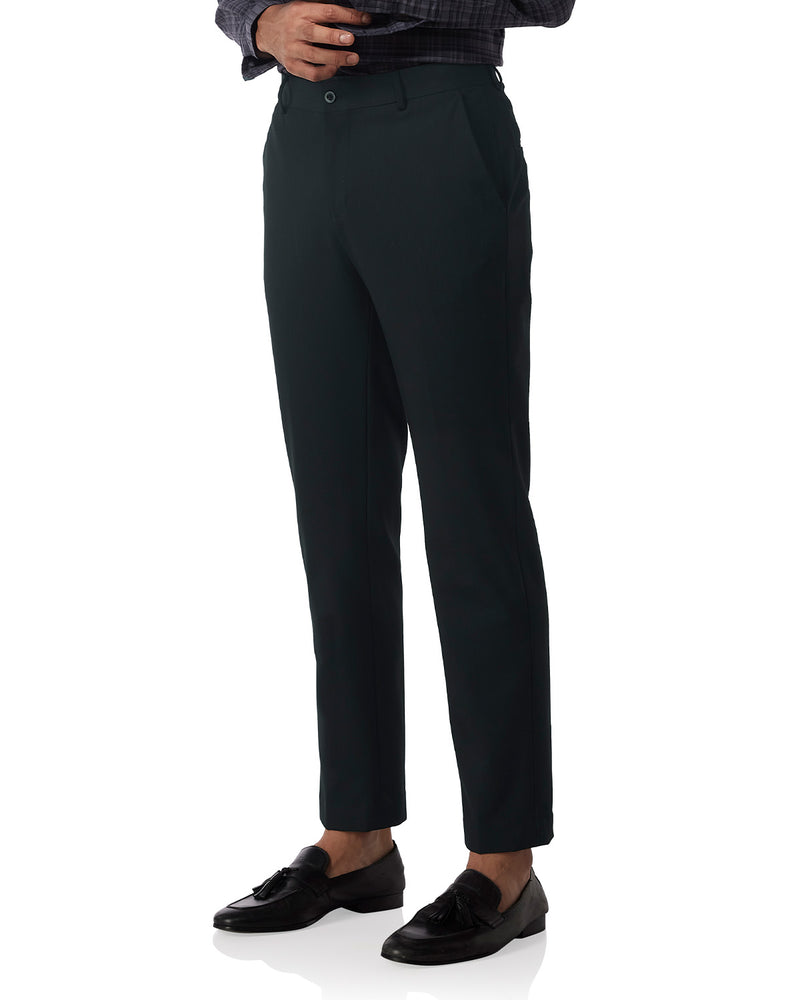 Legato Striped 4-Way Stretch Dress Pants - Black