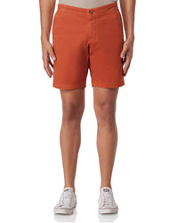 Urban Stretch Washed Shorts - Rust
