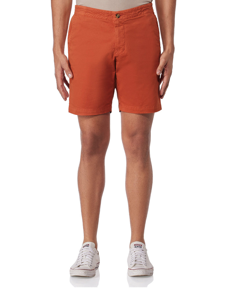 Urban Stretch Washed Shorts - Rust