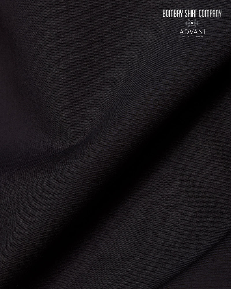 BSC x ALB | Crimson Accent Popover Shirt - Black