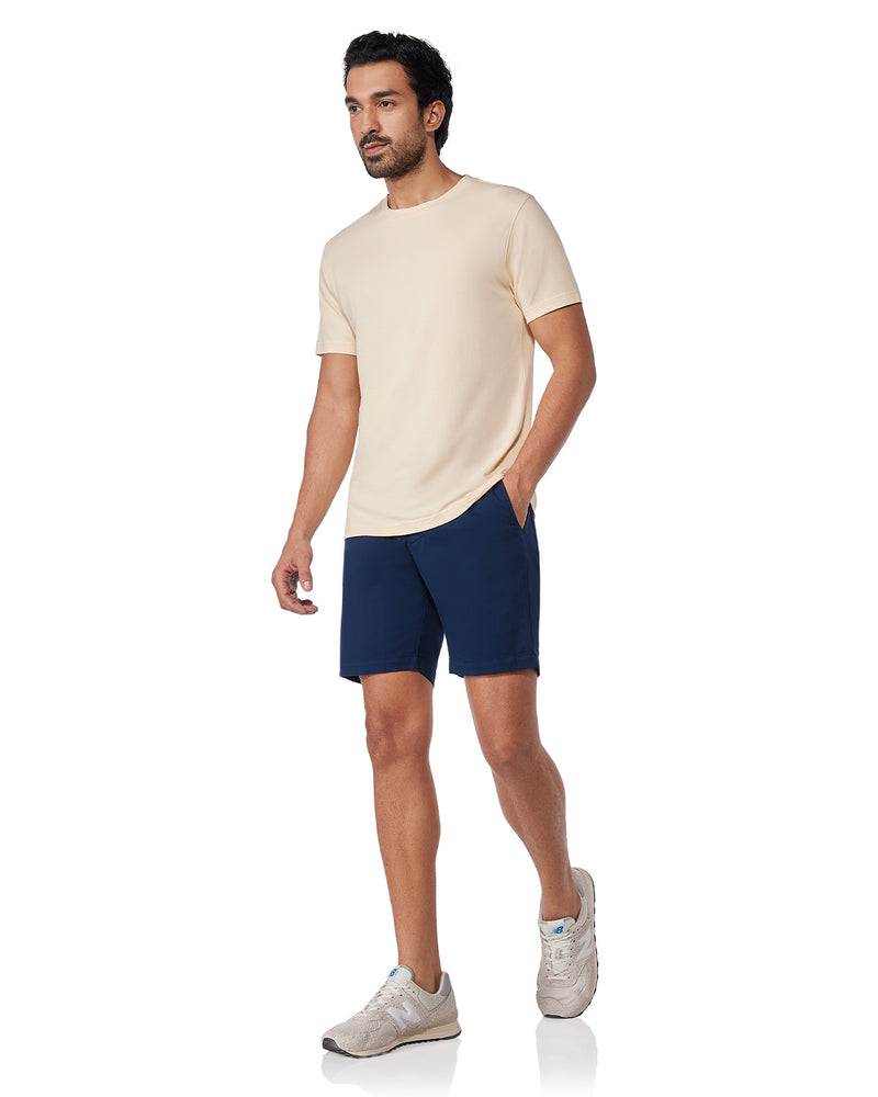 Urban Stretch Washed Shorts - Navy