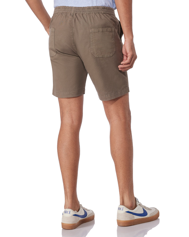 Urban Stretch Washed Shorts - Olive