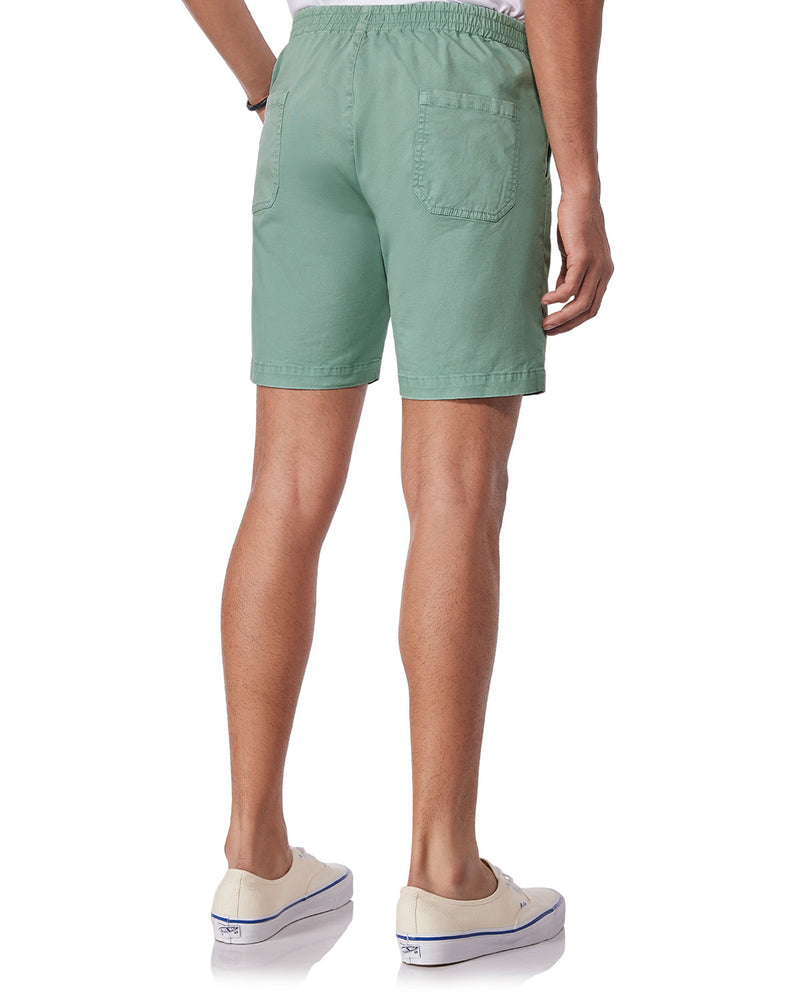 Urban Stretch Washed Shorts - Light Green