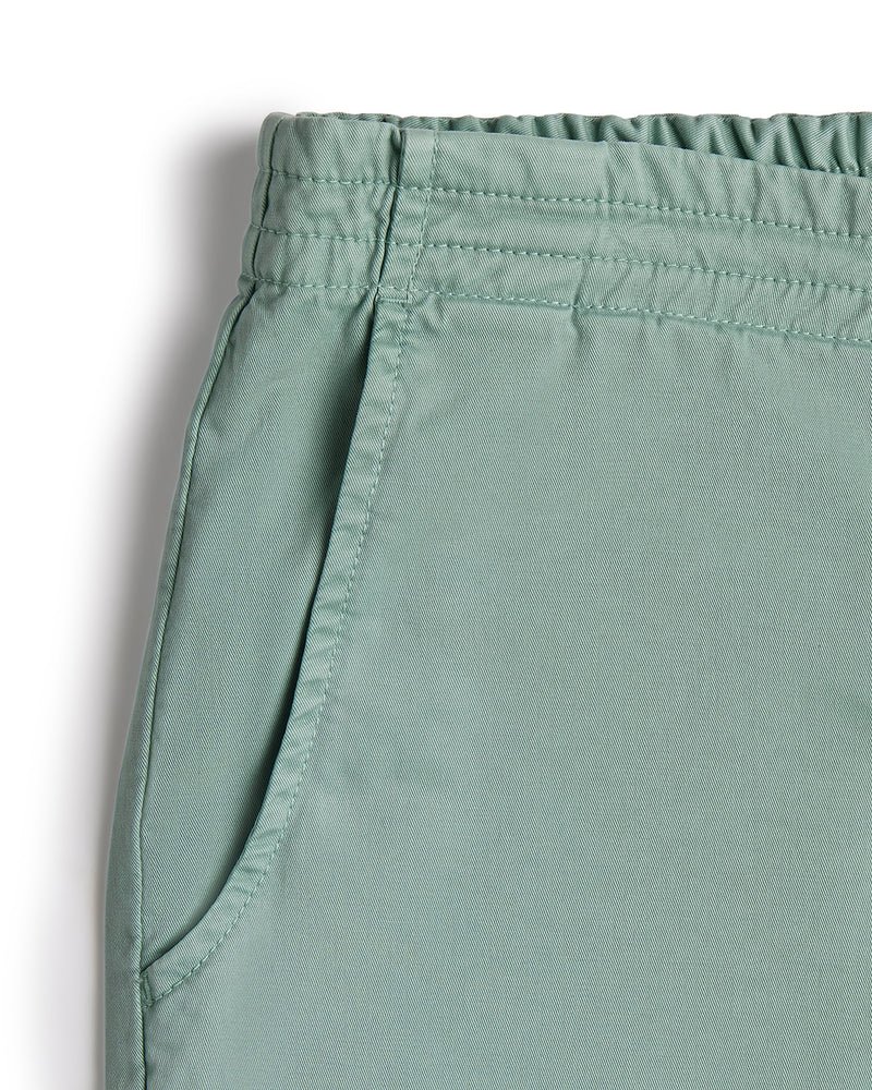 Urban Stretch Washed Shorts - Light Green