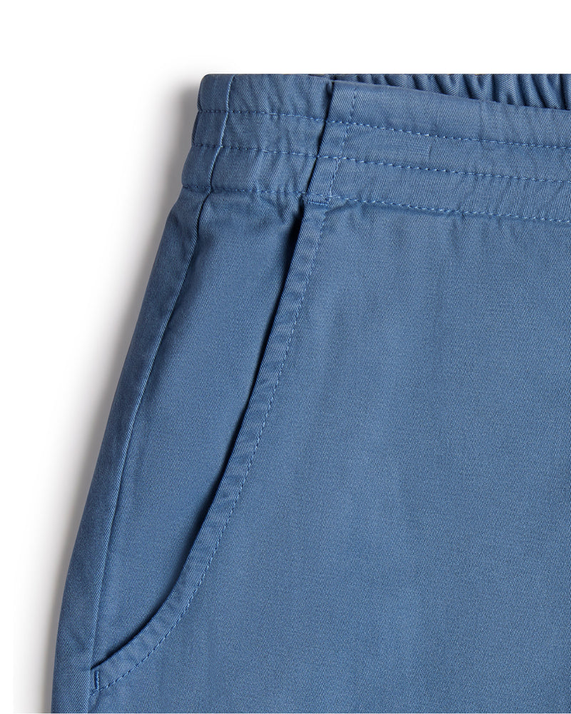 Urban Stretch Washed Shorts - Light Blue