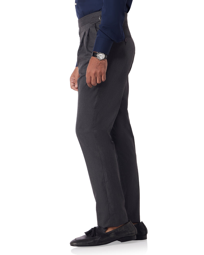Davos Blended Wool Neapolitan Dress Pants - Grey