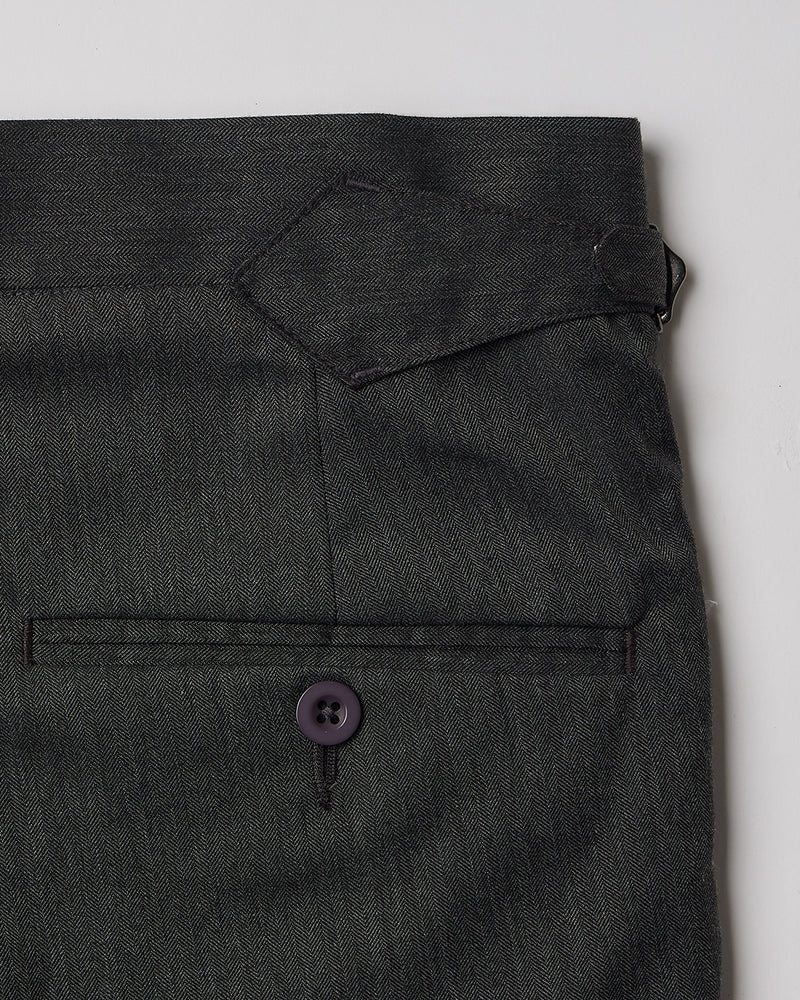 Davos Blended Wool Neapolitan Dress Pants - Grey