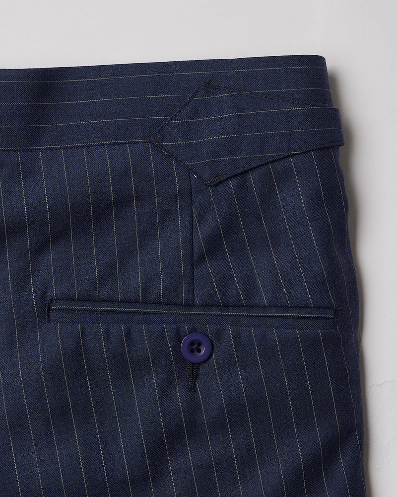 Antibes Striped Neapolitan Dress Pants - Blue