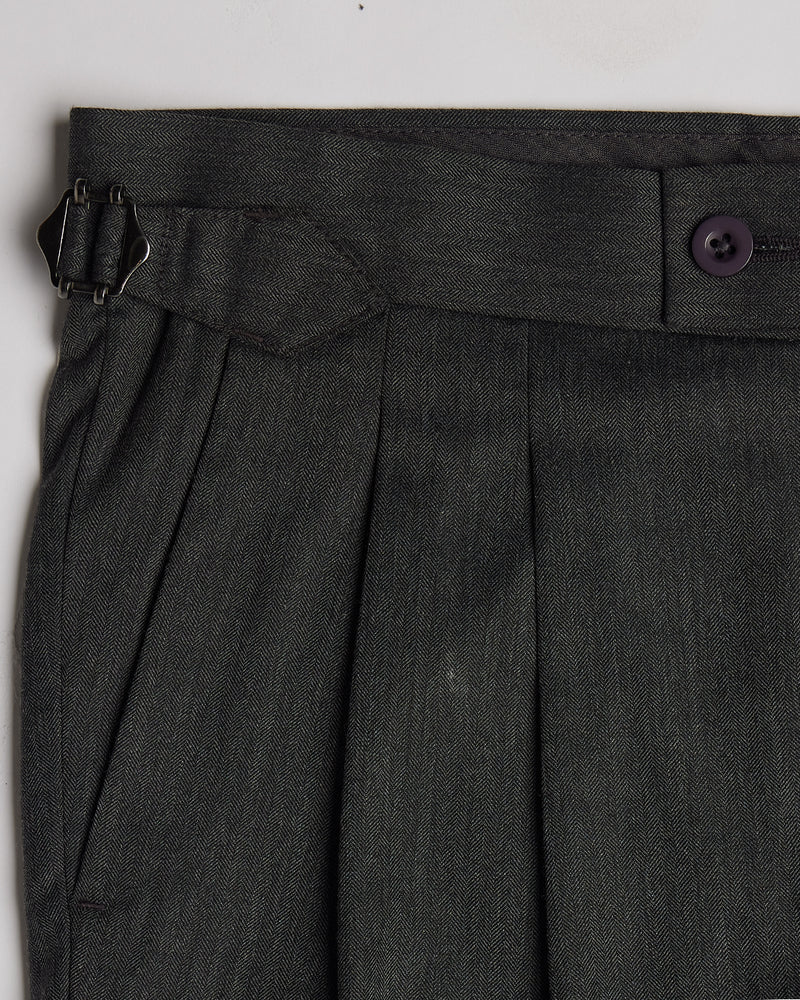 Davos Blended Wool Neapolitan Dress Pants - Grey
