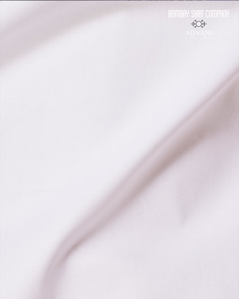 BSC x ALB | Crimson Accent Popover Shirt - White